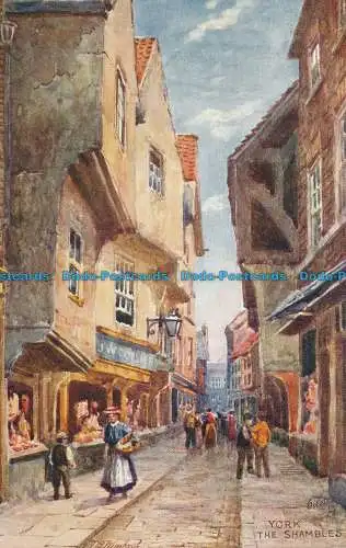 R049217 York. Die Shambles. Tuck. Öle. Nr. 7787