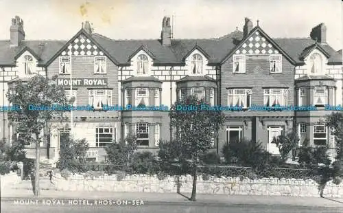 R049227 Mount Royal Hotel. Rhos auf See. RP