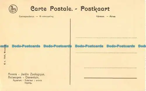 R060023 Antwerpen. Zoologischer Garten. Ern. Thill. Nels