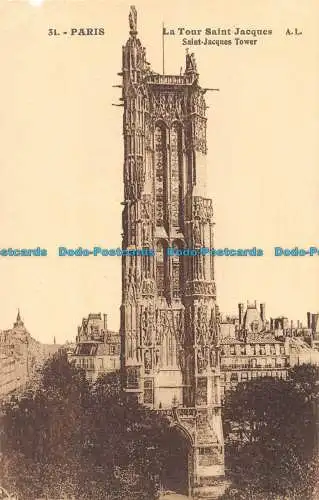 R060062 Paris. Turm von Saint Jacques. A. Leconte. Nr. 31