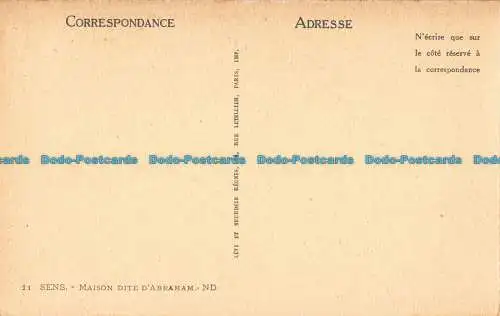 R060078 Sens. Haus Abrahams. Levy und Neurdein vereint. Nr. 11