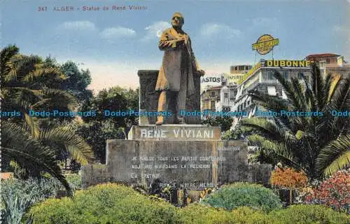 R060145 Algier. Statue von Rene Viviani. Nr. 347