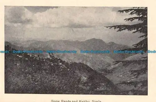 R060474 Snow Range und Kaithu. Simla. Dr. Yasin