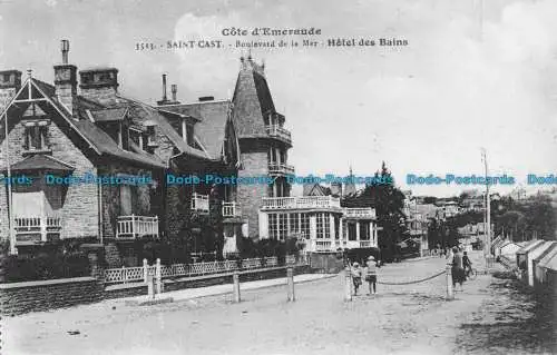 R060496 Saint Cast. Boulevard de la Mer. Hotel des Bains. Laurent Nel. Nr. 3513