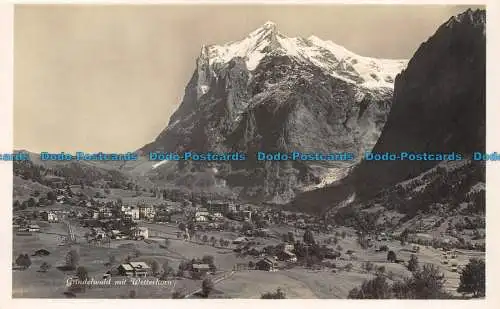 R060195 Grindelwald mit Wetterhorn. G. Stahli