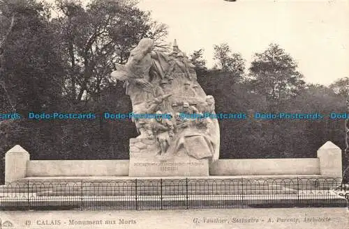 R060255 Calais. Denkmal für die Toten. G. Vauthier. Nr. 49