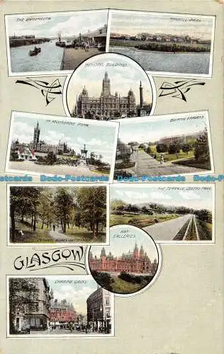 R061173 Glasgow. Multi-View. Kaledonien. 1910