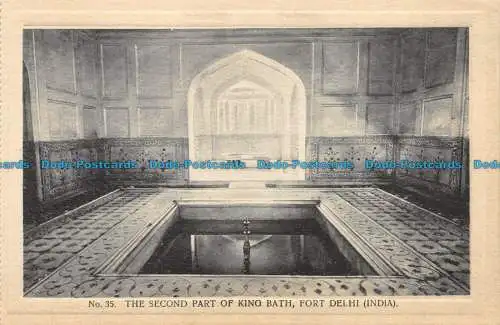 R060323 Der zweite Teil des Königsbades. Fort Delhi. Indien. H.A. Mirza. Nr. 35