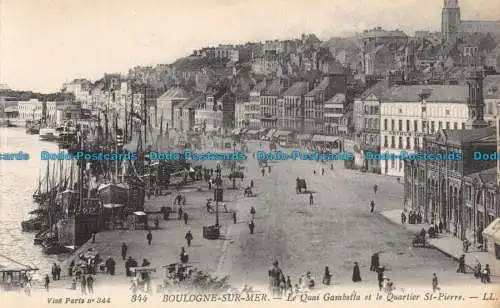 R060343 Boulogne sur Mer. Der Quai Gambetta und das Quartier St. Pierre. LL. Nr. 344