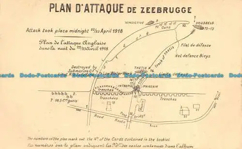 R060699 Plan D Angriff von Zeebrügge. J. Revyn. B. Hopkins