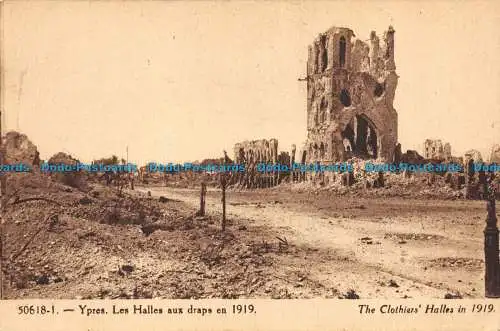 R060701 Ypern. Les Halles aux Laps 1919. B. Hopkins