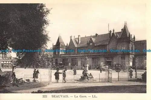 R060392 Beauvais. Der Bahnhof. LL. Nr. 222