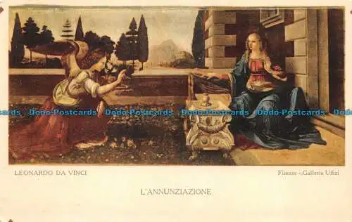 R061266 Postkarte. Die Anzeige. Leonardo da Vinci