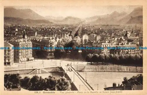 R060430 Grenoble. Allgemeine Ansicht Place de la Bastille und Cours Jean Jaures. A. Hou