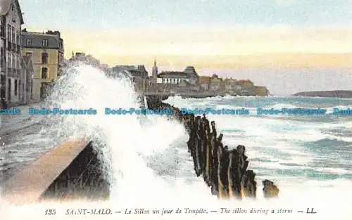 R060454 Saint Malo. Die Sillon während eines Sturms. Levy Fils. Nr. 135