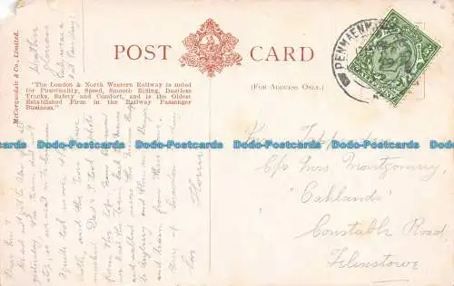 R061309 Schloss Carnarvon. L. und N.W. Eisenbahn. McCorquodale. 1913