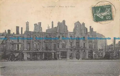 R060808 Arras. Bahnhofsplatz. 1915