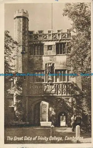 R061943 Das große Tor des Trinity College. Cambridge. Englisch. 1951