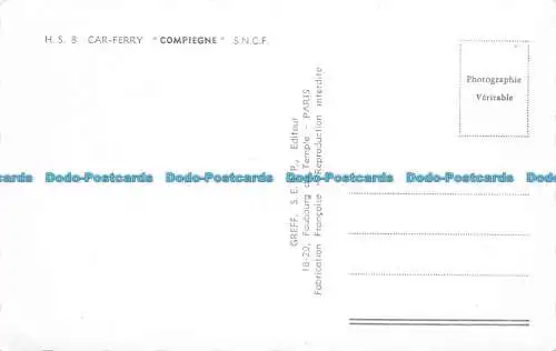 R061947 H.S. 8 Autofähre Kompiegne. Transplantat. RP