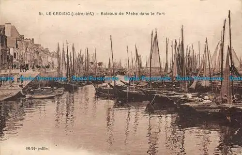 R060851 Le Croisic. Fischerboote im Hafen. Nr. 31. B. Hopkins