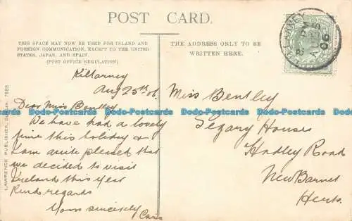 R061405 Seen von der Kenmare Road. Killarney. Lawrence. 1906