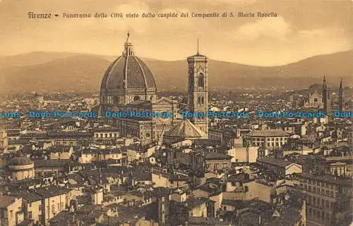 R060903 Florenz. Panorama der Stadt vom Gipfel des Glockenturms von S. Ma aus gesehen