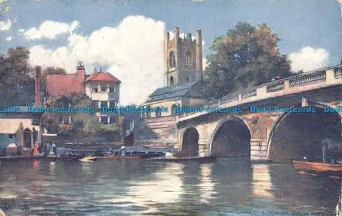 R061439 Henley Brücke und Kirche. Tuck. Öle. 1906