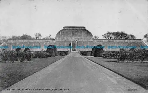 R061478 London. Palmenhaus und Sion Vista. Kew Gardens. G.D. und D.L. Der Stern