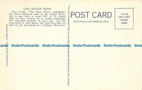 R061000 Casa Grande Ruins. Arizona