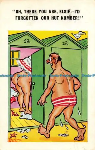 R062100 Oh There You Are Elsie. Ich habe unsere Hüttennummer vergessen. Comic. 1970