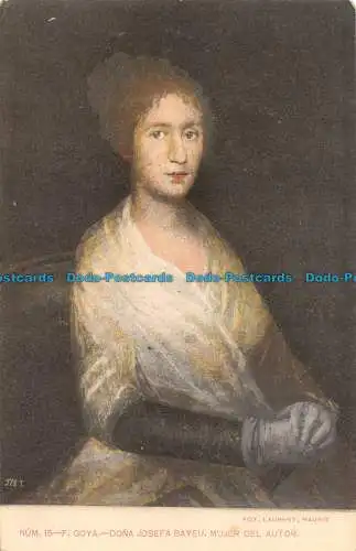 R062581 F. Goya. Josefa Bayeu Frau des Autors