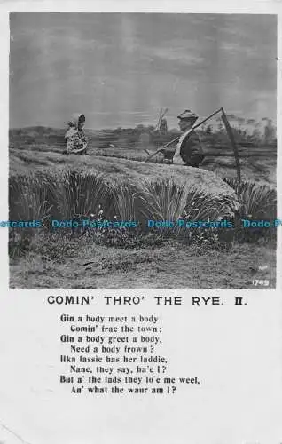 R061571 Comin Thro the Roggen. Schnell. 1908