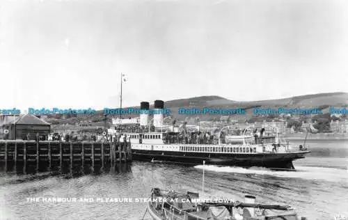 R062143 Der Hafen- und Vergnügungsdampfer in Campbeltown. Millar und Lang. RP