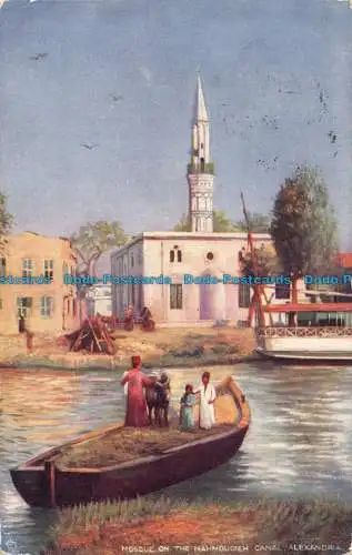 R061096 Moschee am Mahmoudieh-Kanal. Alexandria. Tuck. Öle. 1904