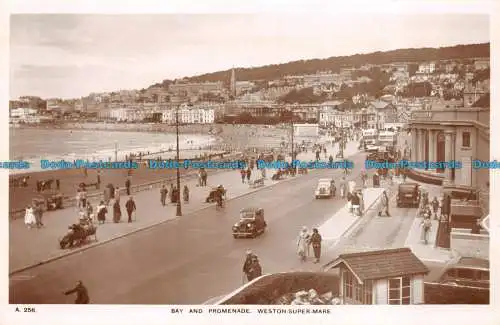 R062683 Bucht und Promenade. Weston Super Mare. H.J