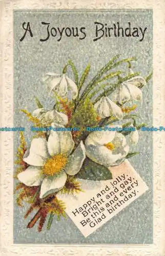 R061656 Grußpostkarte. Ein freudiger Geburtstag. Blumen