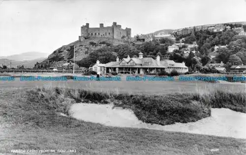 R062703 Harlechschloss von den Golf Links. Lachs. RP