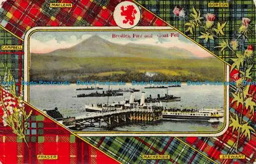 R062257 Brodick Pier und Ziege fiel. 1912