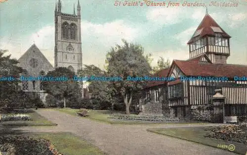 R062730 Glaubenskirche aus Gärten. Maidstone. Valentinstag. 1907