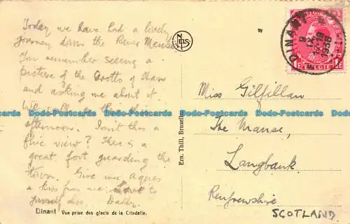 R062739 Dinant. Aufnahme der Glacis der Zitadelle. Ern. Thill. Nels. 1936