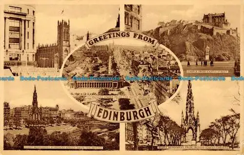 R061712 Grüße aus Edinburgh. Multi-View. M. und L. National