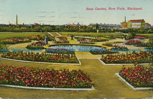 R061741 Rosengarten. Neuer Park. Blackpool. 1933