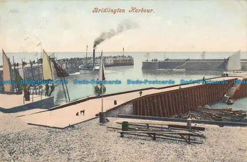 R063449 Bridlington Harbour. 1906