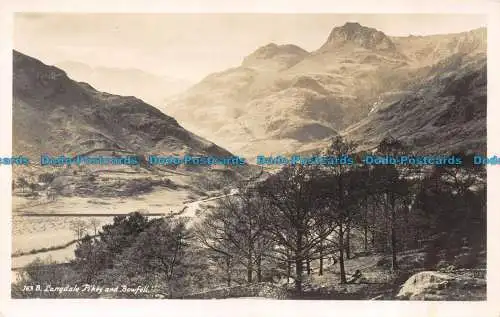 R062795 Langdale Pikes and Bowfell. Abraham. RP