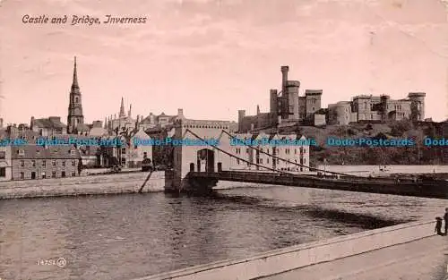 R061777 Burg und Brücke. Inverness. Valentinstag. 1915