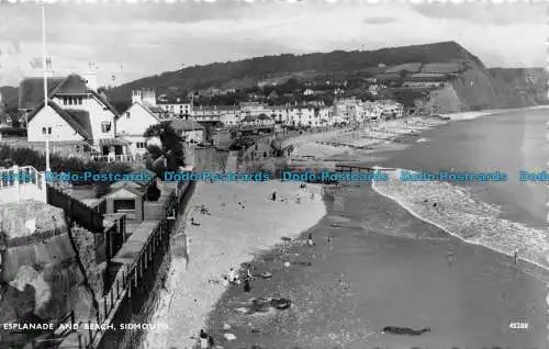 R062807 Esplanade und Strand. Sidmouth. Harvey Barton. Nr. 45288. RP. 1958