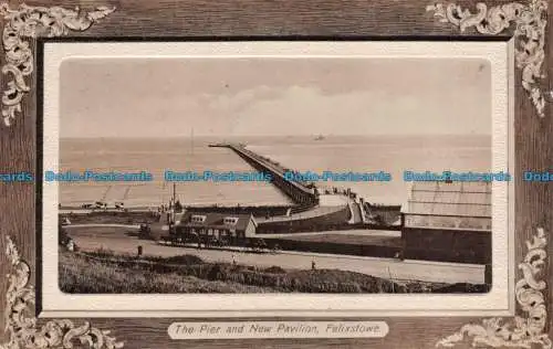 R062344 Der Pier und der neue Pavillon. Felixstowe. 1911