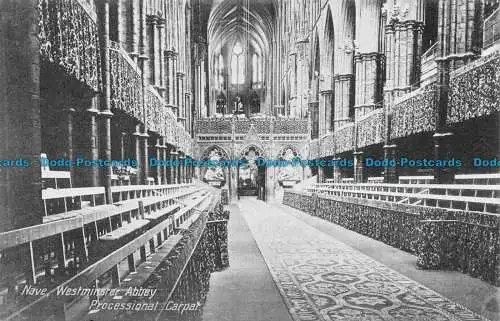 R061830 Schiff. Westminster Abbey. Prozessionsteppich. Valentinstag