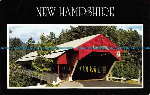 R063523 New Hampshire. Überdachte Brücke. Jackson. Mike Roberts. 1984