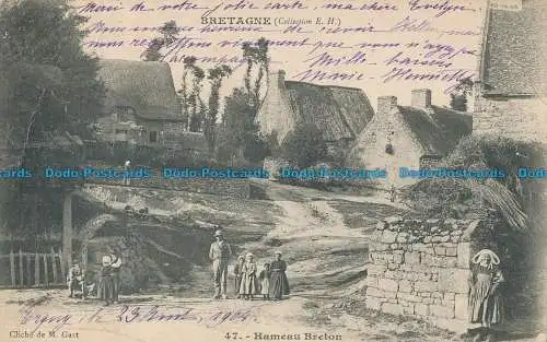 R062884 Bretagne. Bretonischer Weiler. 1904